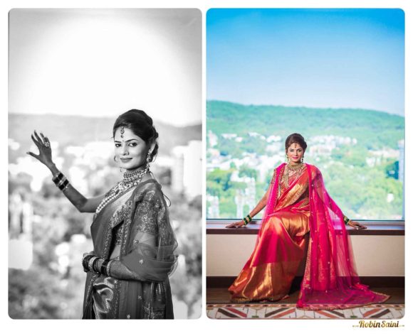 Neeta-lulla-collection-bride-getting-ready-poses-maharastrian-bride